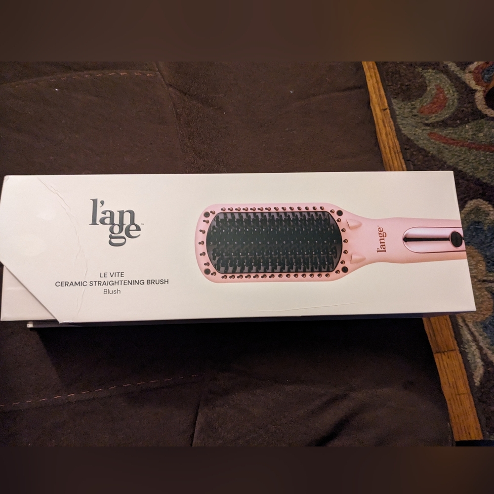 Hair straightening brush